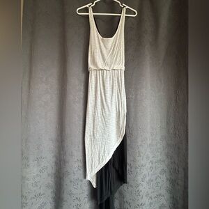Guess Cream and Black Sleeveless Asymmetrical Sundress